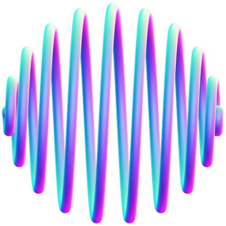 Onda de neón  3D Icon