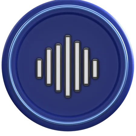 Onda de sonido  3D Icon