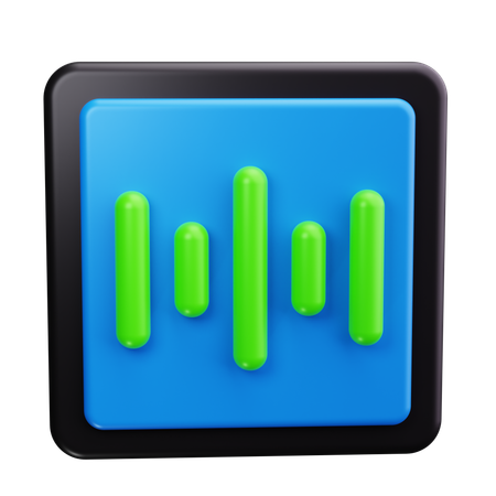 Onda de sonido  3D Icon