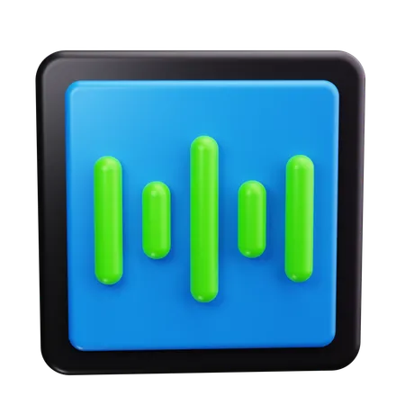 Onda de sonido  3D Icon