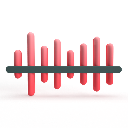 Ondas de radio  3D Icon