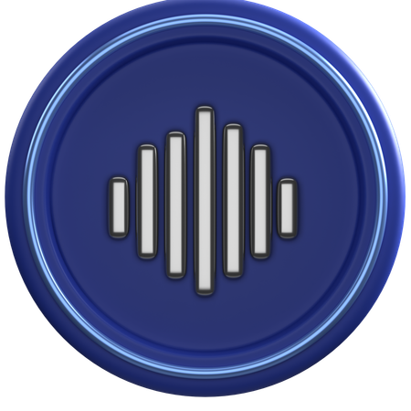 Onde sonore  3D Icon