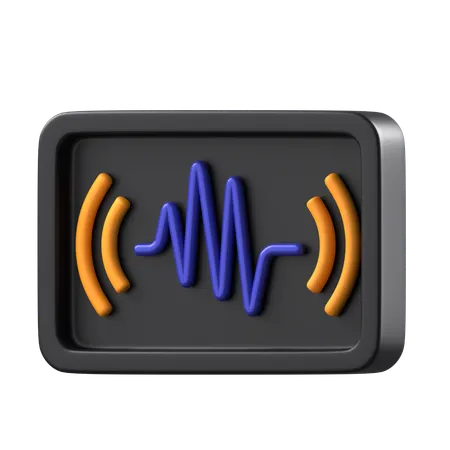 Onde sonore  3D Icon