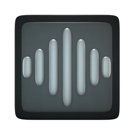 Onde sonore  3D Icon