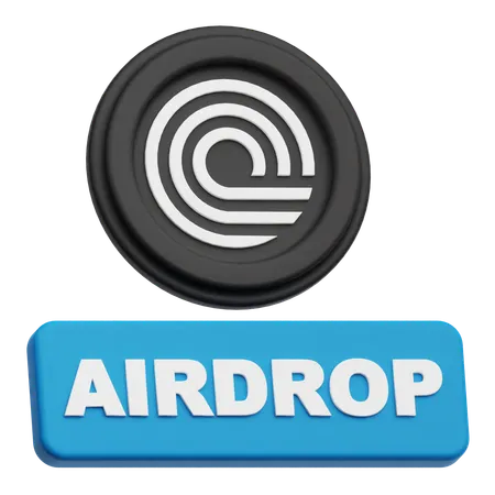 온도 에어드랍  3D Icon
