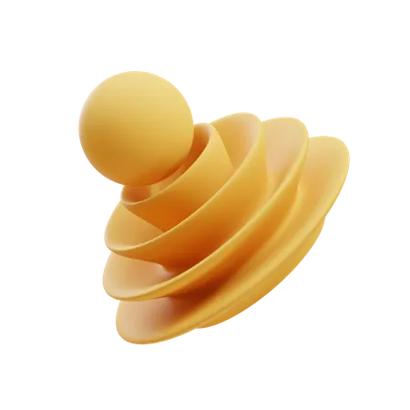 Sphère d'ondulation  3D Illustration