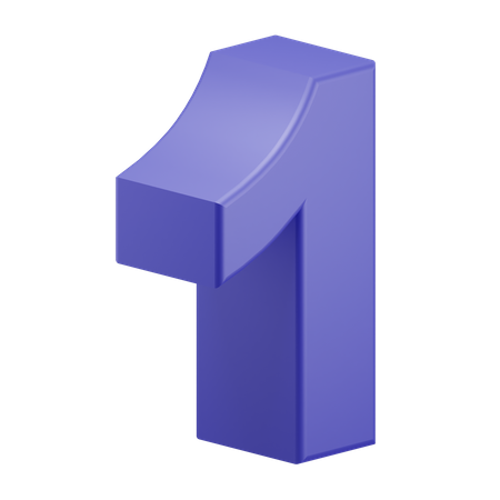 One  3D Icon