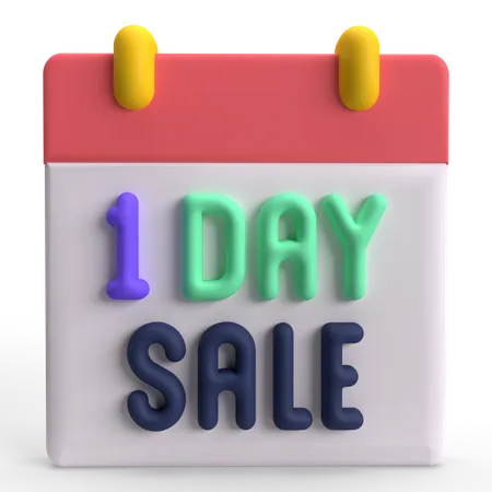 One Day Sale  3D Icon
