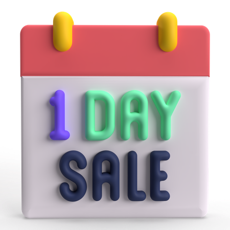 One Day Sale  3D Icon