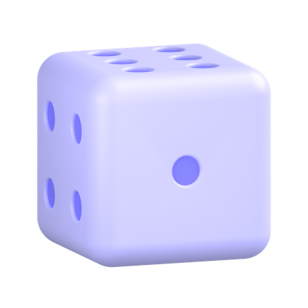 One Dice  3D Icon