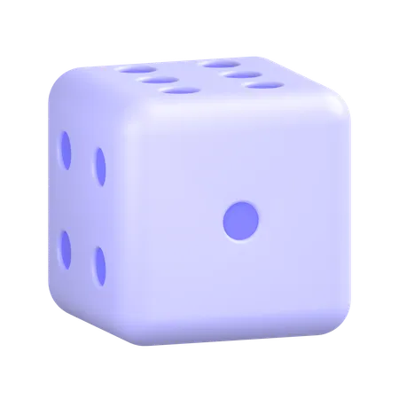 One Dice  3D Icon