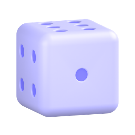 One Dice  3D Icon