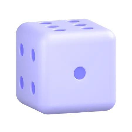 One Dice  3D Icon