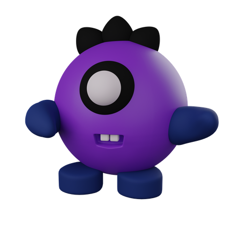 One Eye Monster  3D Emoji