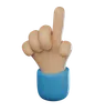 One Finger Hand Gesture