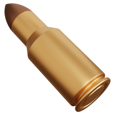 One Gun Bullet 3D Icon
