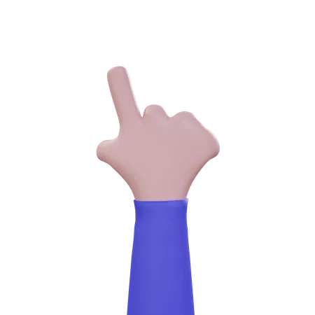 One Hand Gesture  3D Icon