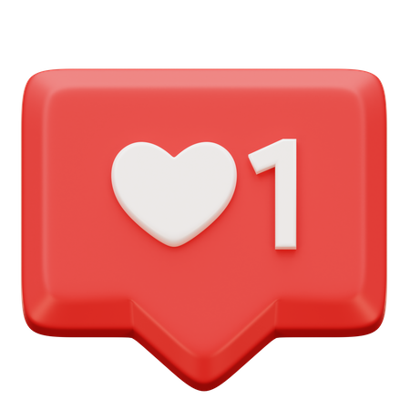 One Love Notification  3D Icon