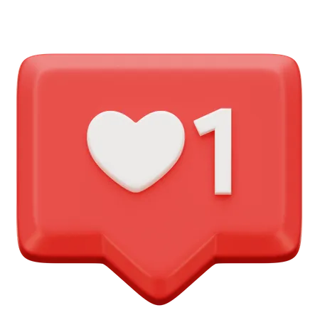 One Love Notification  3D Icon
