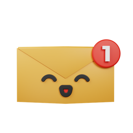 One Mail  3D Icon