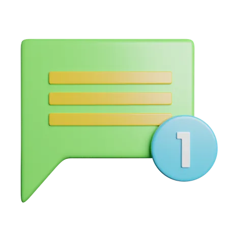 Message Communication Chat 3D Icon