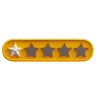 One Of Five Star Rating