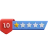 One Of Five Star Rating