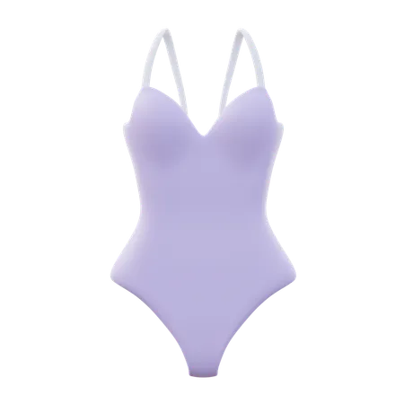 One piece swimsuit Women  3D Icon