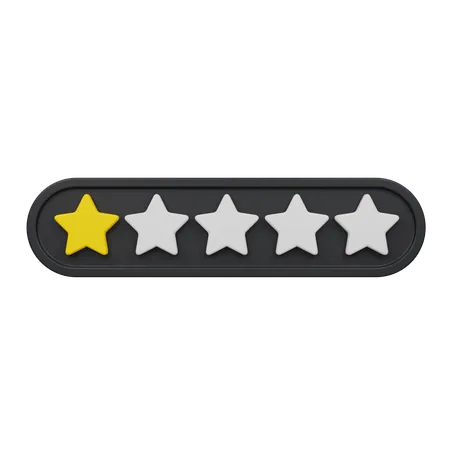 One Star  3D Icon