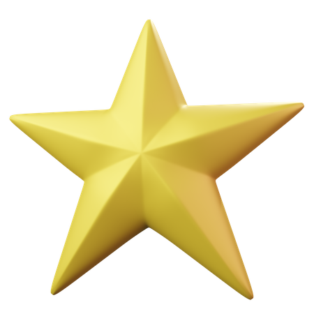 One Star  3D Emoji