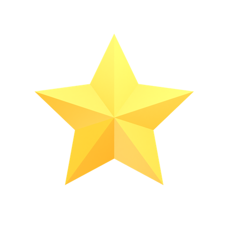 One Star  3D Icon