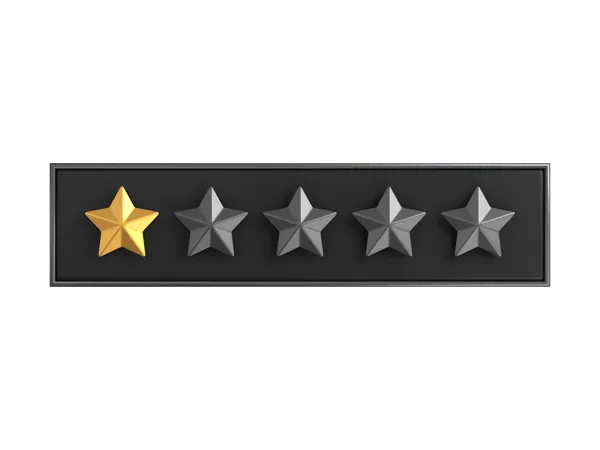 One Star Rating Label 3 D Icon 3D Icon