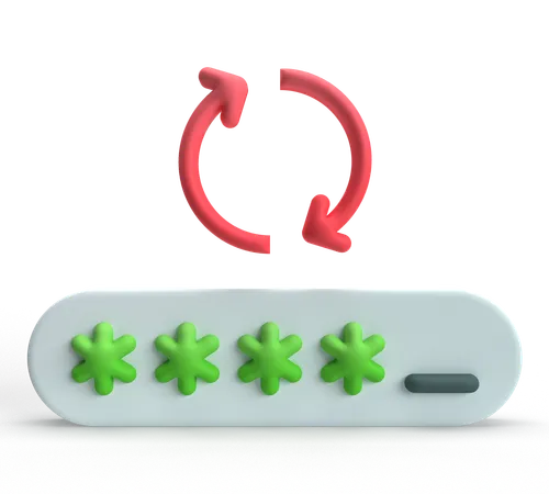 One Time Password  3D Icon