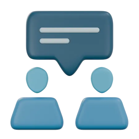 One To One Meeting  3D Icon