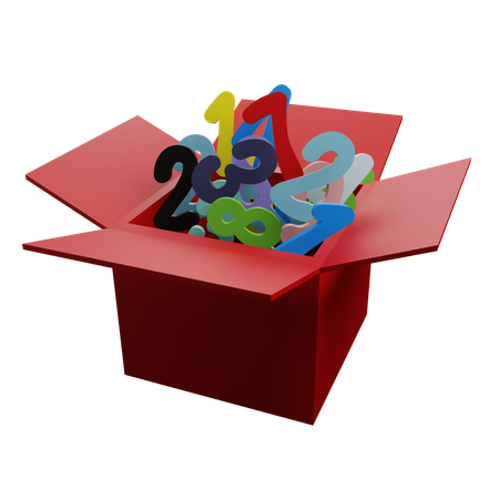 One To Ten Numbers  3D Icon