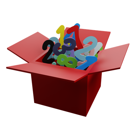 One To Ten Numbers 3D Icon
