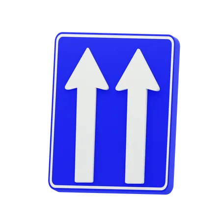 One Way  3D Icon