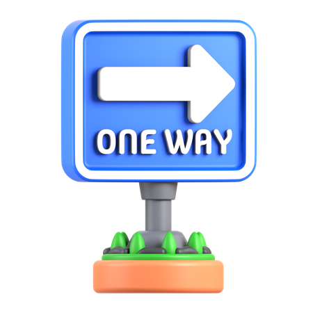 一方通行  3D Icon