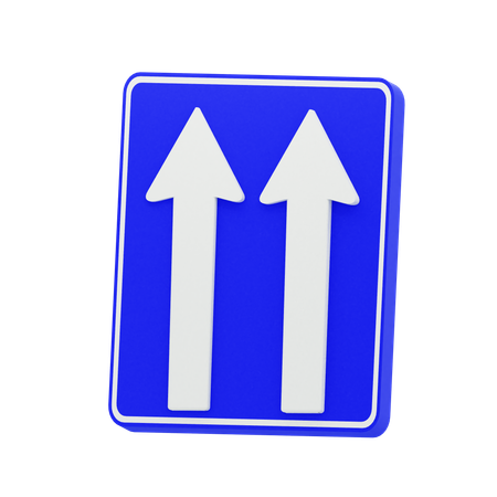 One Way  3D Icon