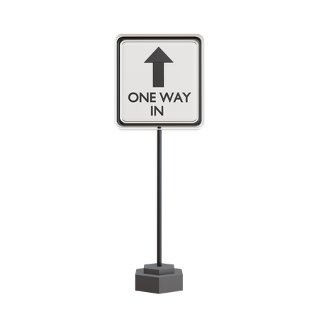 One Way In  3D Icon