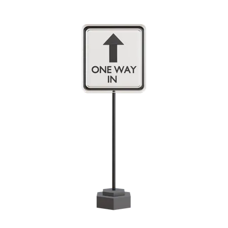 One Way In  3D Icon