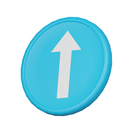 One way street sign  3D Icon