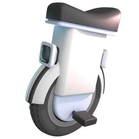 One Wheel Scooter  3D Icon