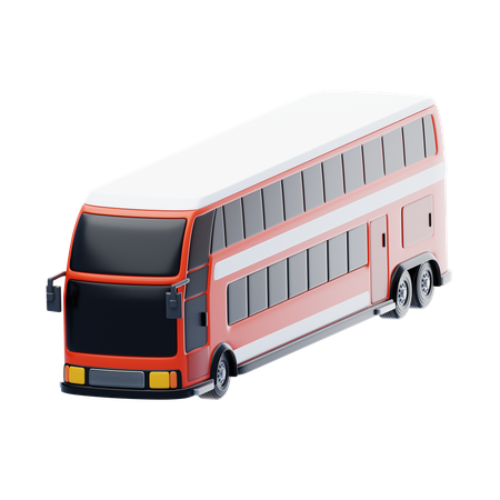 Ônibus de dois andares  3D Icon
