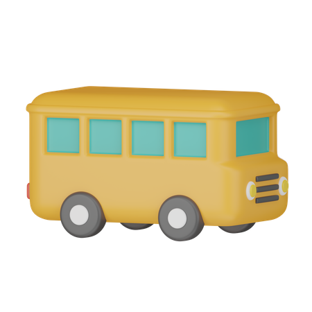 Ônibus escolar  3D Icon