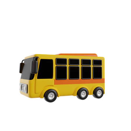 Ônibus escolar  3D Icon