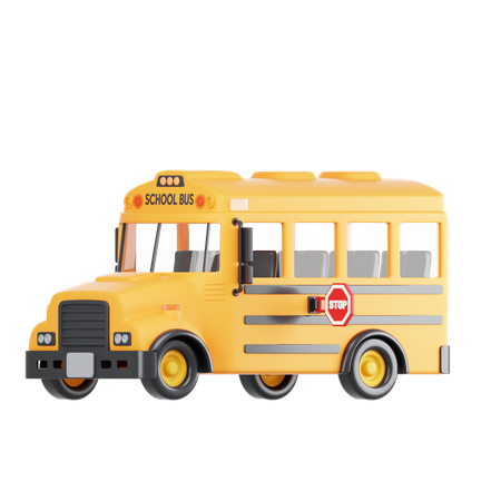 Ônibus escolar  3D Icon