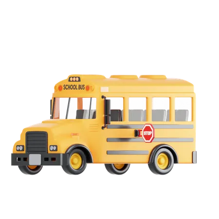 Ônibus escolar  3D Icon