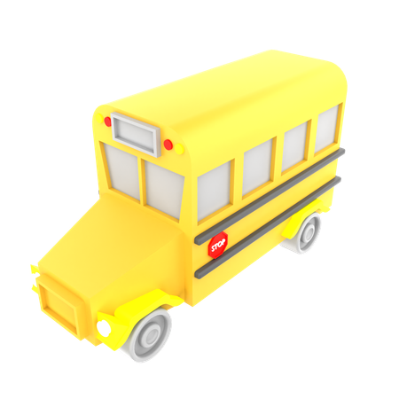 Ônibus escolar  3D Icon