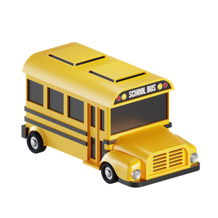 Ônibus escolar  3D Illustration